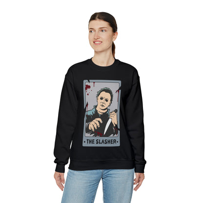 The Slasher Tarot Card Unisex Heavy Blend™ Crewneck Sweatshirt